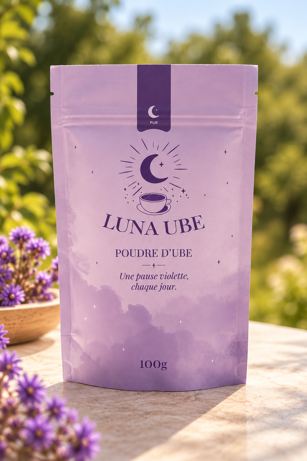 Poudre d’ube 100% naturelle – Le rituel violet de LUNA UBE